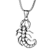 LWNYDPLSD Cross Necklace Neutral Hiphop Necklace Pendant Casting Craft Fashion Retro Titanium Steel Men's Necklace Decorations Charm Necklace Silver